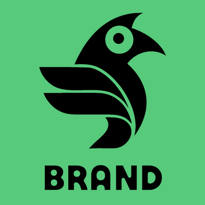 Geometric Raven Head Badge preview
