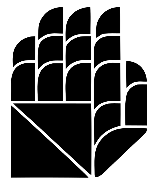 Geometric Robot Hand Crest