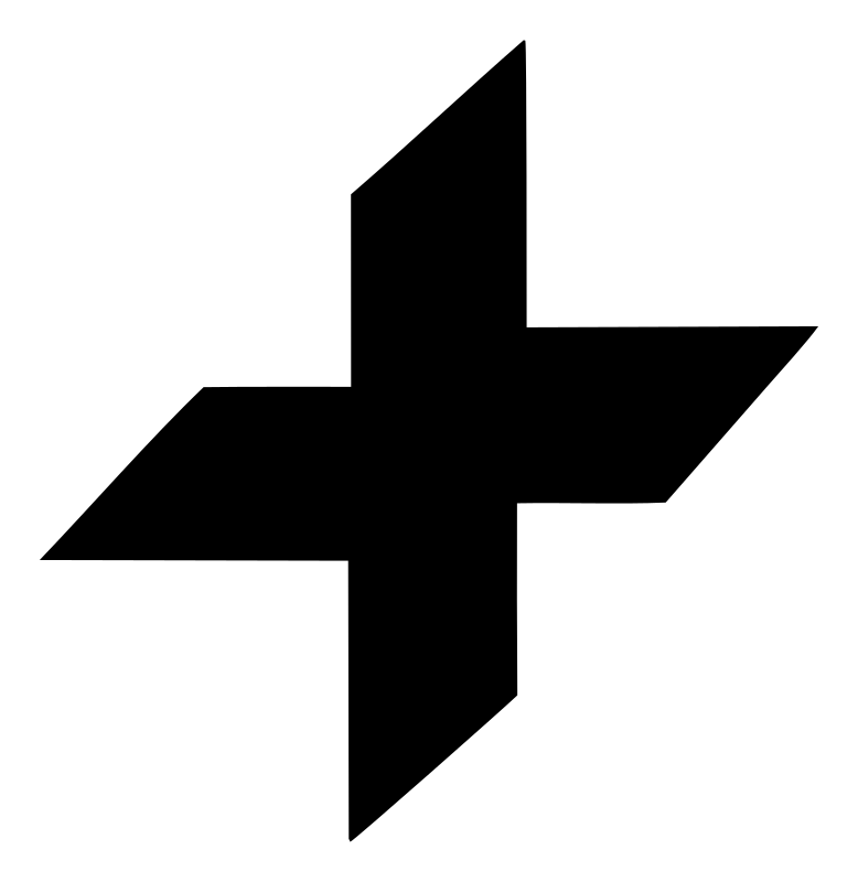 Geometric Shuriken Plus Mark