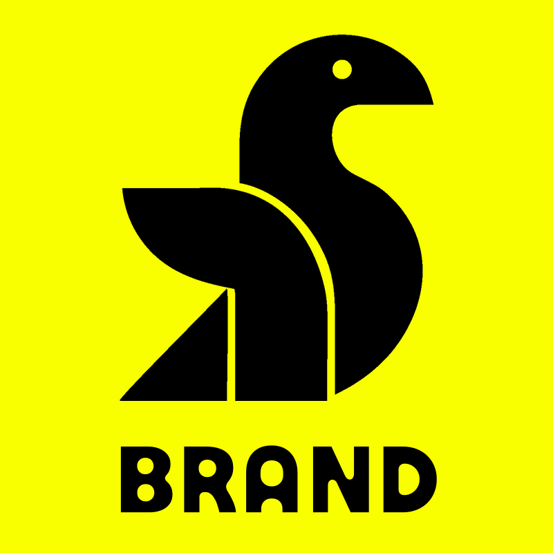 Geometric Sitting Bird Mark preview