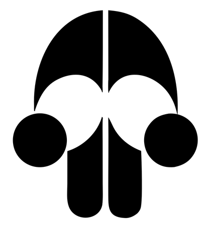 Geometric Skull Face Mark