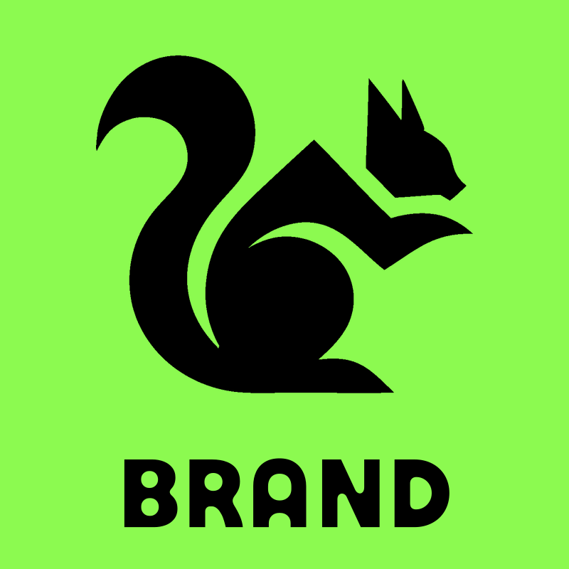 Geometric Squirrel Sitting Mark preview
