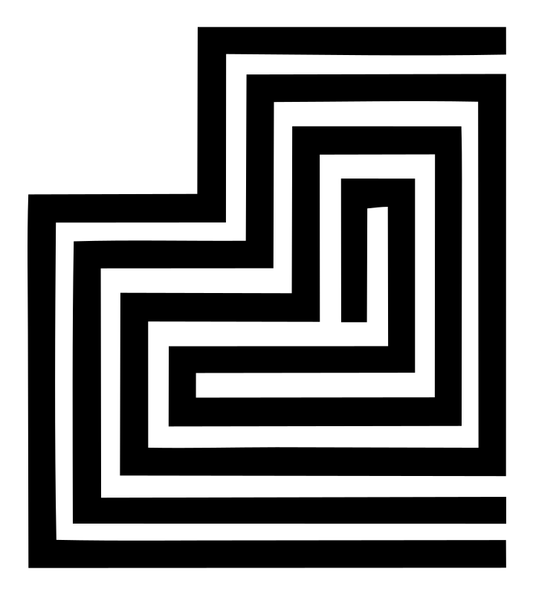 Geometric Stepped House Mark