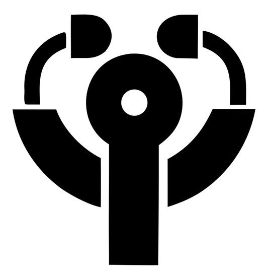 Geometric Stethoscope Radiating Mark