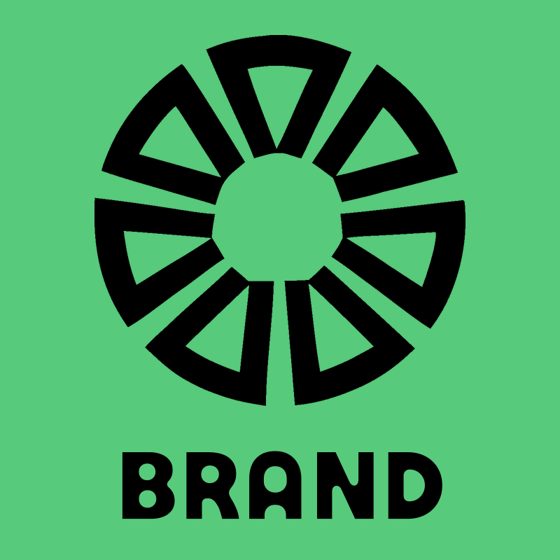 Geometric Sun Wheel Badge preview