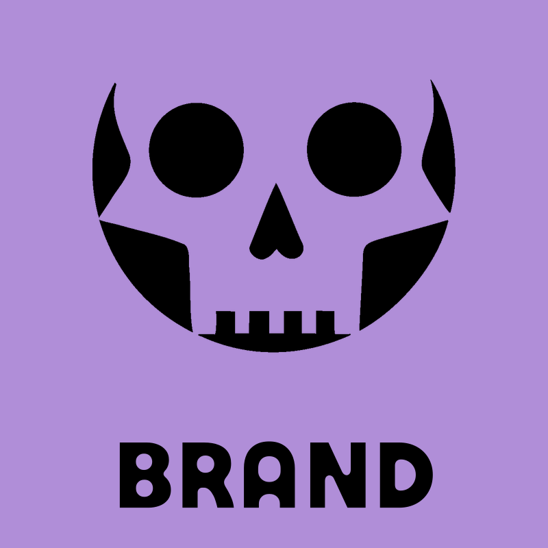 Grinning Skull Face Badge preview