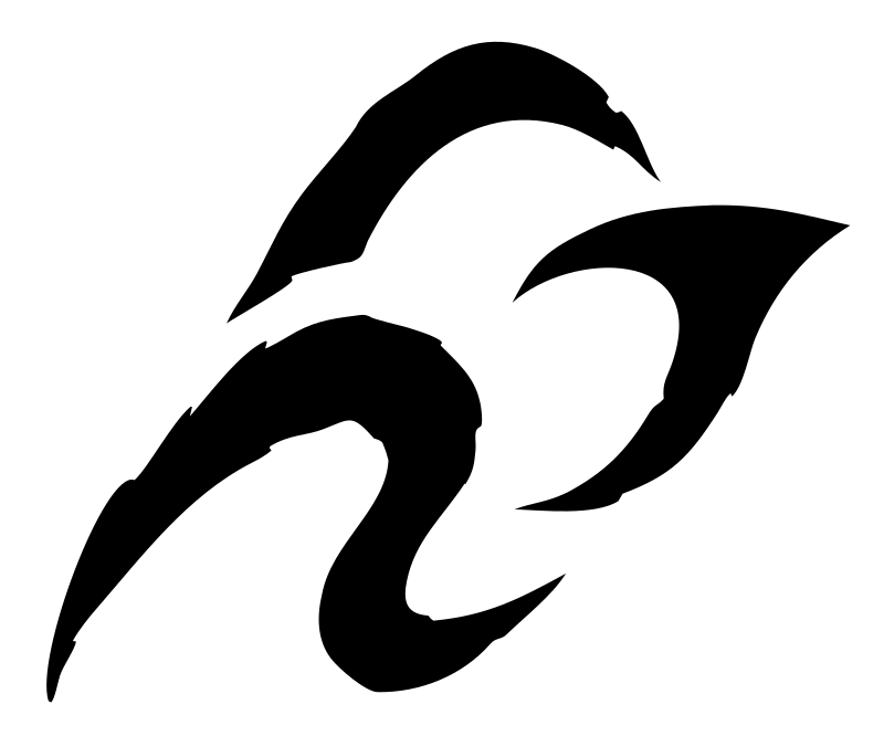 Hand-Drawn Bison Horn Mark