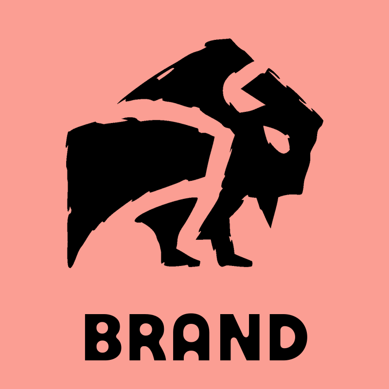 Hand-Drawn Bison Silhouette Crest preview