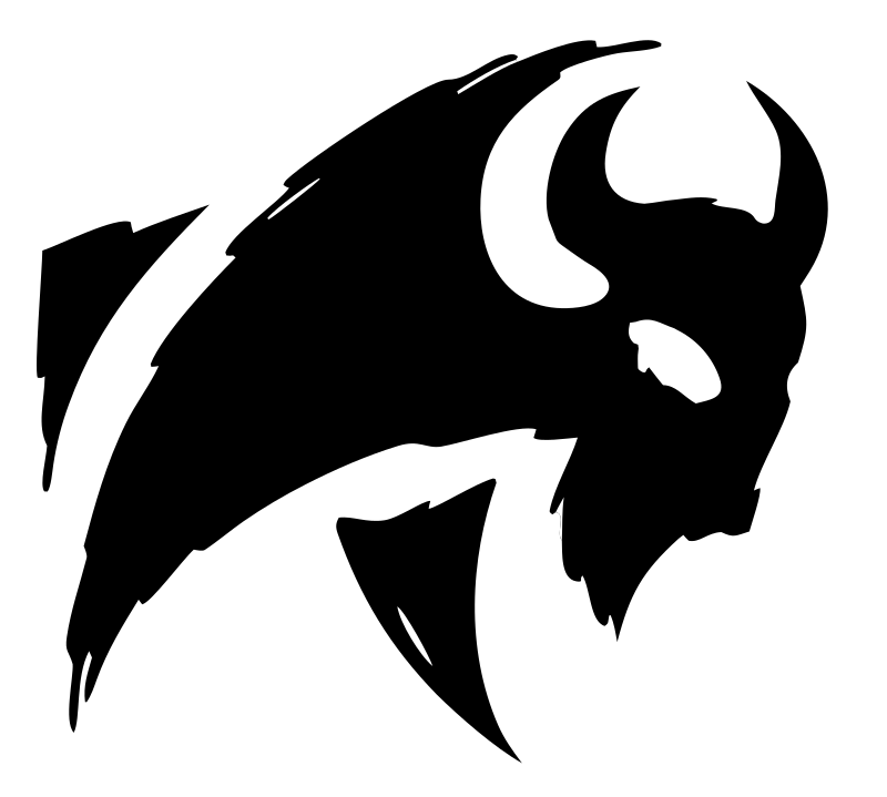 Hand-Drawn Bison Silhouette Mark