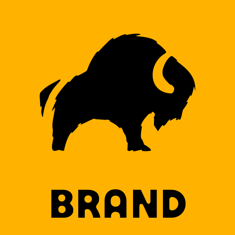 Hand-Drawn Bison Silhouette Mark preview
