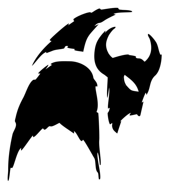 Hand-Drawn Bison Warrior Mask Logo