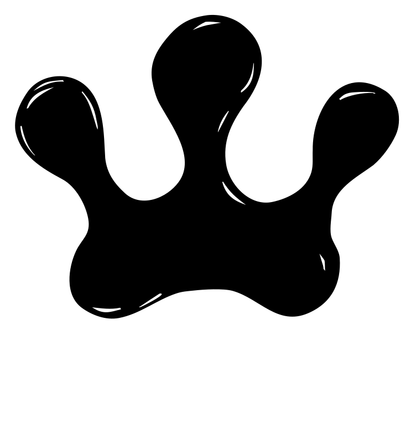 Hand-Drawn Blob Crown Logo