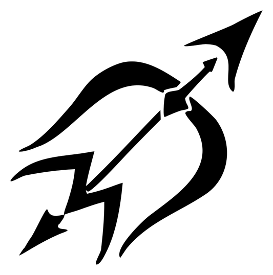 Hand-Drawn Bow Arrow Emblem