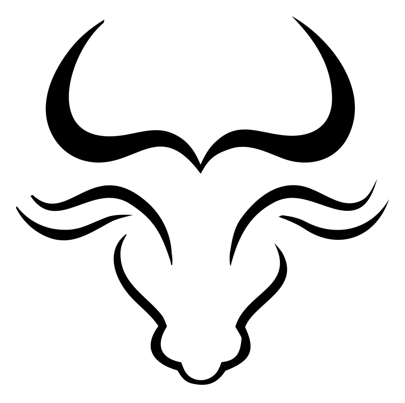 Hand-Drawn Bull Head Mark