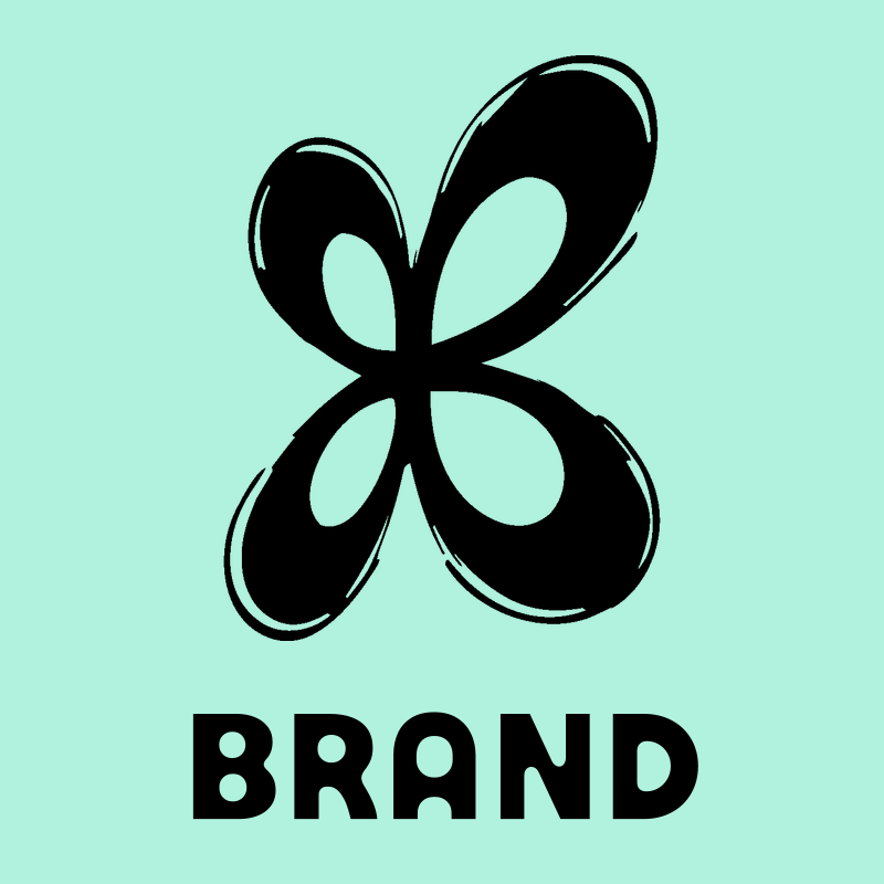 Hand-Drawn Butterfly Petal Logo preview