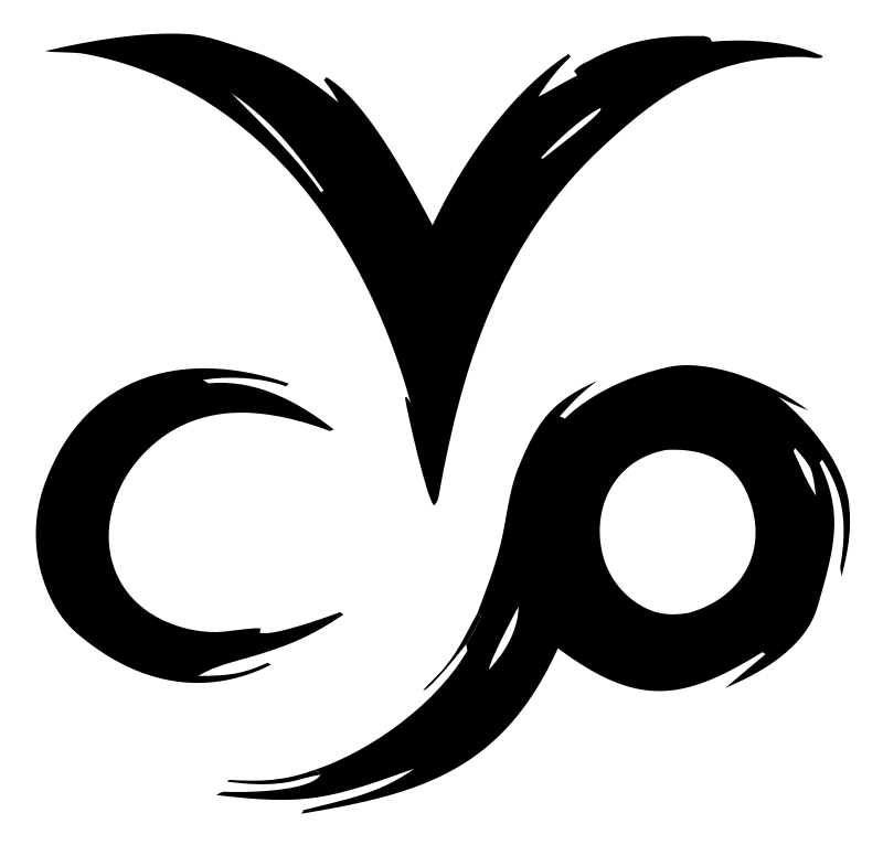 Hand-Drawn Capricorn Brushstroke Crest