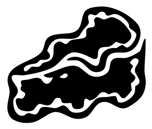 Hand-Drawn Cheese Wedge Mark