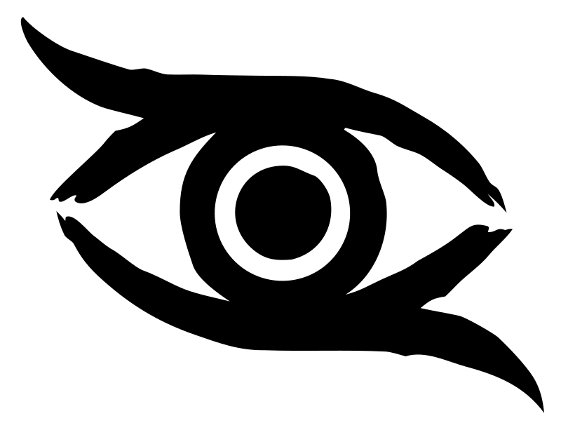 Hand-Drawn Claw Eye Mark