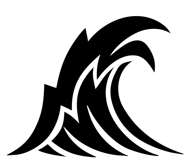 Hand-Drawn Crashing Wave Icon