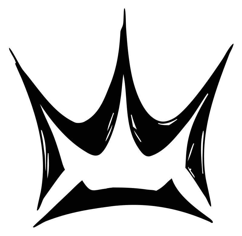 Hand-Drawn Crown Ink Crest