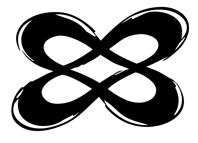 Hand-Drawn Double Infinity Mark