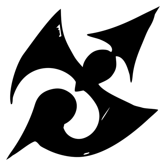 Hand-Drawn Dragon Wing Crest