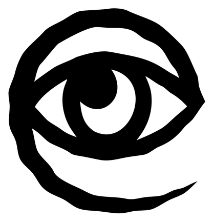 Hand-Drawn Eye Spiral Emblem