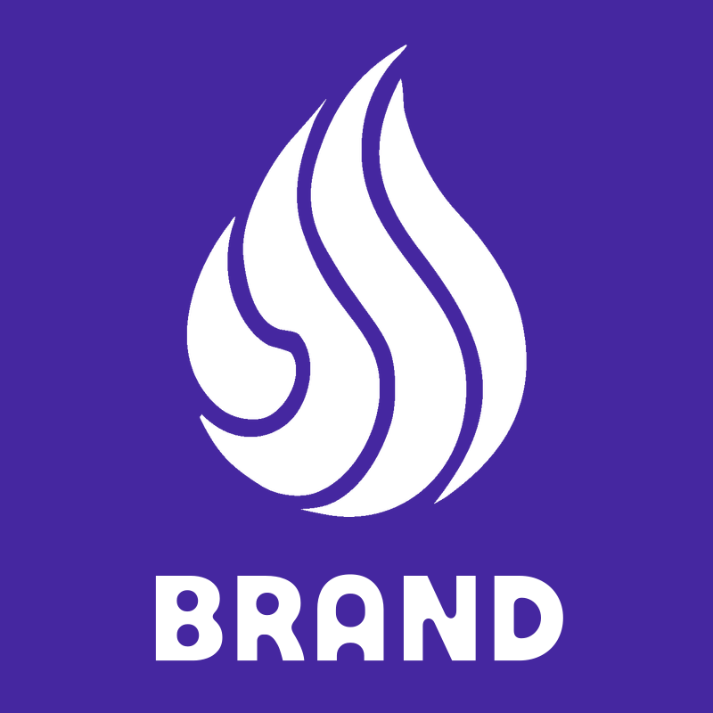 Hand-Drawn Flame Droplet Crest preview