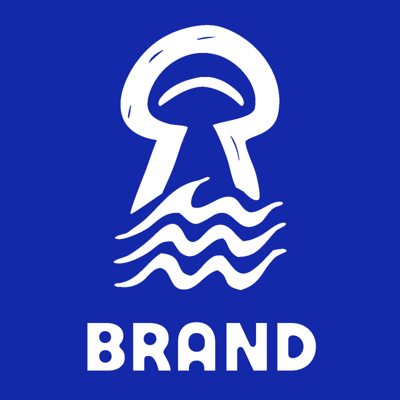 Hand-Drawn Jellyfish Wave Logo preview