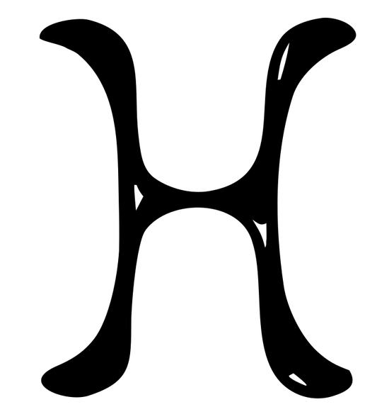 Hand-Drawn Letter H Mark