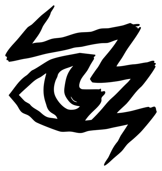 Hand-Drawn Lightning Eye Mark