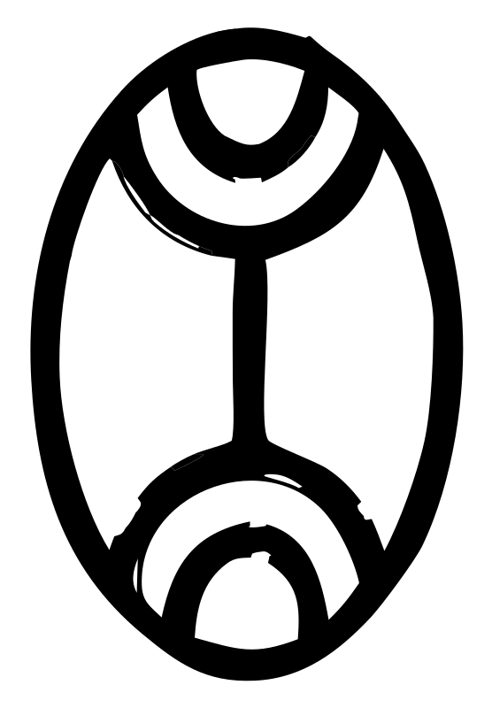 Hand-Drawn Oval Gemini Badge