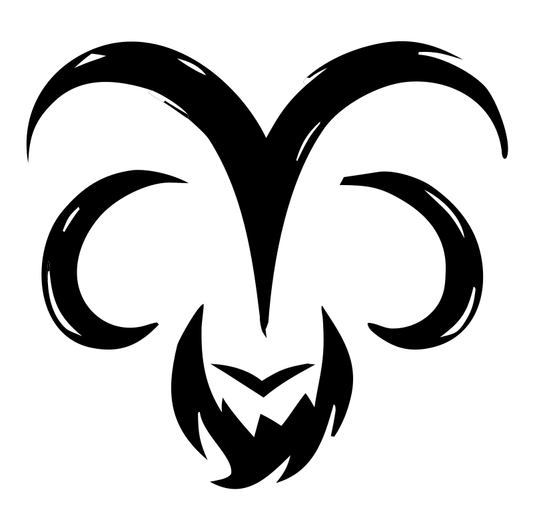 Hand-Drawn Ram Skull Icon