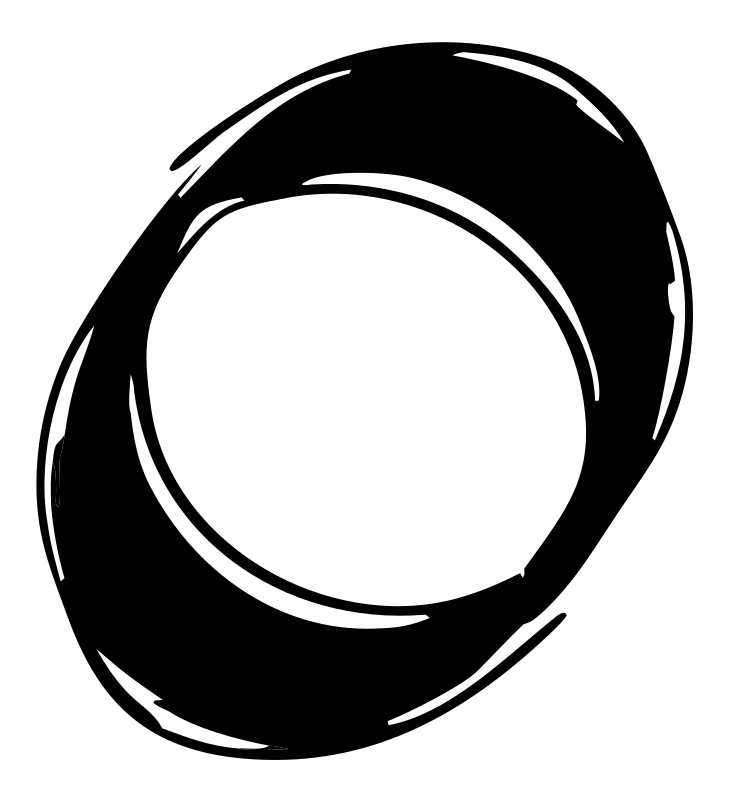 Hand-Drawn Ring Circle Mark