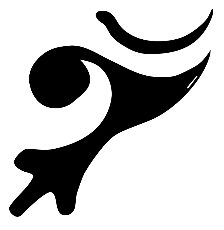 Hand-Drawn Sagittarius Flame Mark