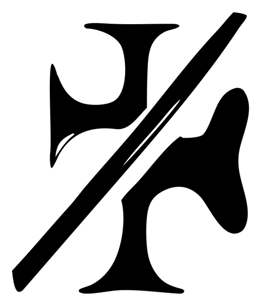 Hand-Drawn Slash Cross Mark