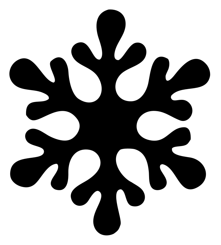 Hand-Drawn Snowflake Organic Mark