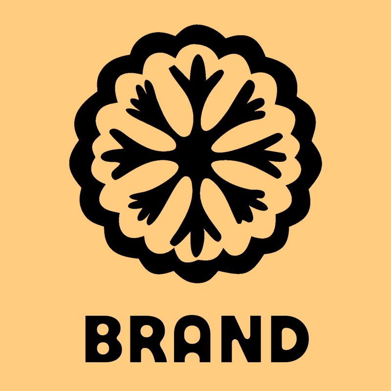 Hand-Drawn Snowflake Rosette Badge preview