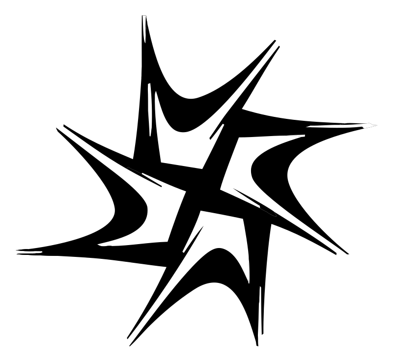 Hand-Drawn Starburst Scratch Mark