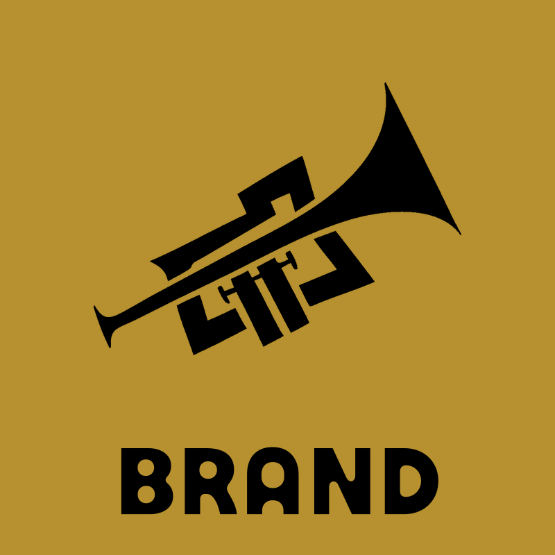 Hand-Drawn Trumpet Diagonal Icon preview