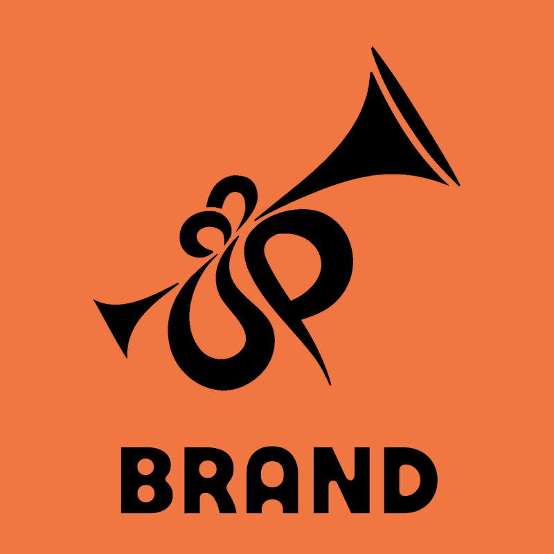 Hand-Drawn Trumpet Swirl Emblem preview
