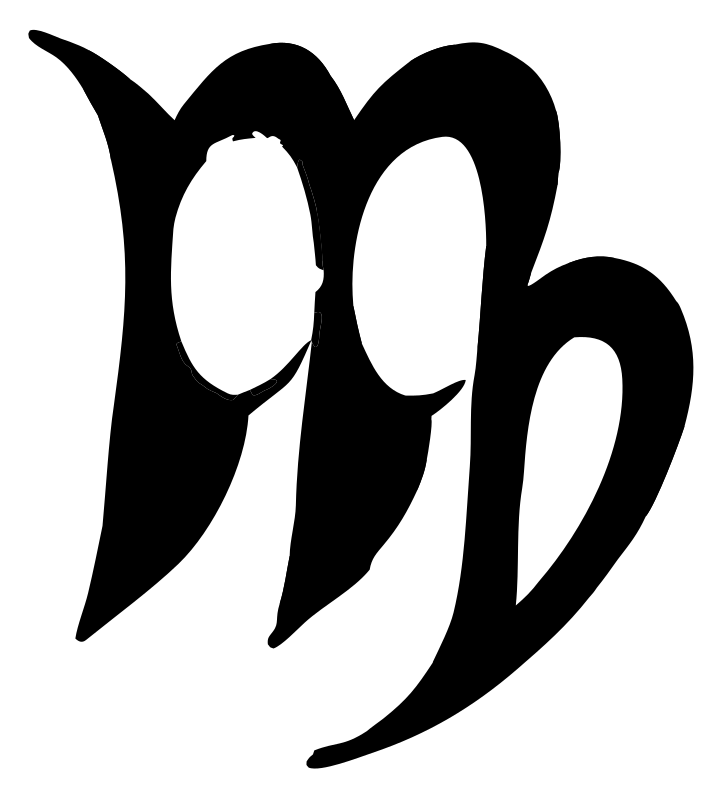 Hand-Drawn Virgo Calligraphy Mark