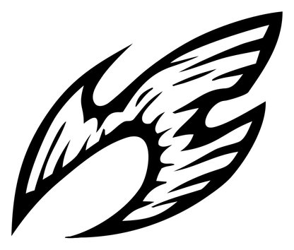 Hand-Drawn Wing Aries Emblem