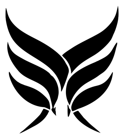 Hand-Drawn Wings Gemini Mark
