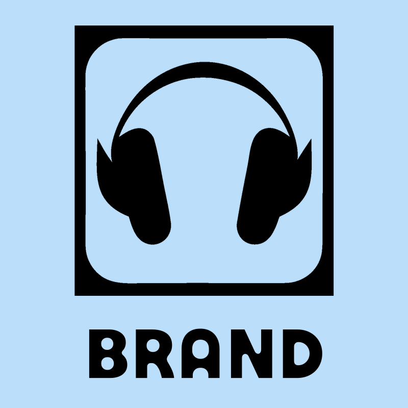 Headphones Rounded Square Icon preview