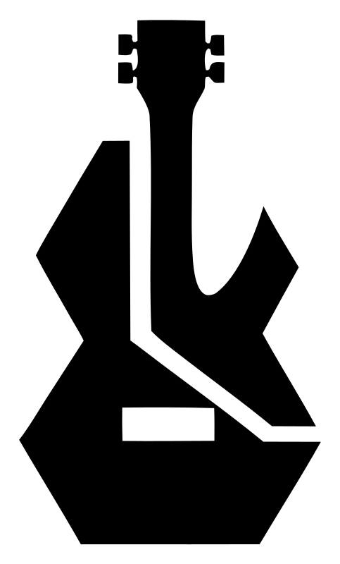 Heavy Angular Guitar Body Mark
