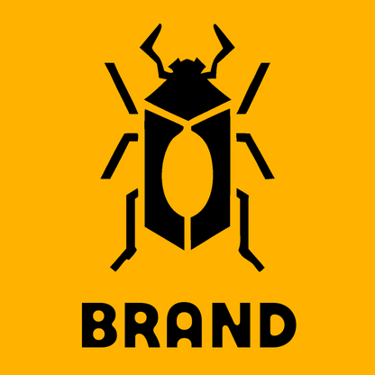 Heavy Beetle Negative Space Logo preview