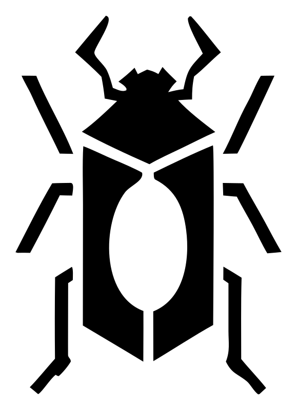 Heavy Beetle Negative Space Logo