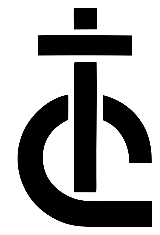 Heavy Cent Sign Compass Mark