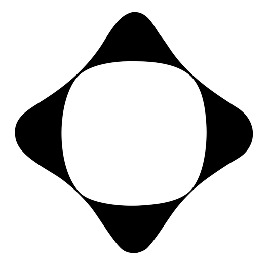 Heavy Diamond Cutout Badge